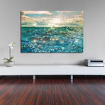 Glitter On The Water (24"W x 16"L x 1.5"D)