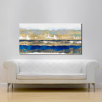 Strata // Blue + Gold (Print // 16"W x 32"L x 0.1"D)