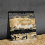 Spectrum // Gold + Black (Print // 20"W x 20"L x 0.1"D)