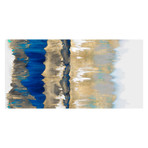 Resonate // Gold + Blue (Print // 16"W x 32"L x 0.1"D)
