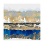 Gradations // Blue + Gold (Print // 20"W x 20"L x 0.1"D)