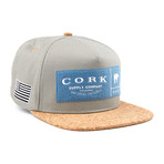 Cork Supply Co. // Snapback Hat // Grey