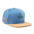 Cork Supply Co. // Snapback Hat // Blue