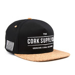 Cork Supply Co. // Snapback Hat // Black