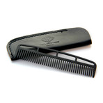 Black Out Comb + Sheath (Skull + Bones)