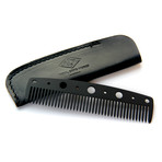 Black Out Comb + Sheath (Skull + Bones)