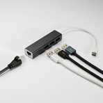 USB Hub // Type C // Grey (USB)