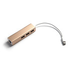 USB Hub // Type C // Gold (USB)