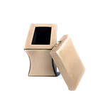 Morgan Storage Ottoman + Pull Out Shelf (Champagne)