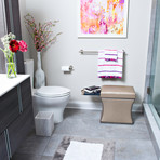 Morgan Storage Ottoman + Pull Out Shelf (Champagne)