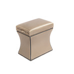 Morgan Storage Ottoman + Pull Out Shelf (Champagne)