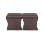 Morgan Storage Ottoman + Pull Out Shelf (Champagne)