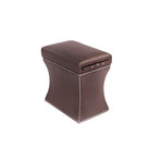 Morgan Storage Ottoman + Pull Out Shelf (Champagne)