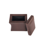 Morgan Storage Ottoman + Pull Out Shelf (Champagne)