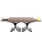 Grace Bench + Pull Out Shelves (Gray)