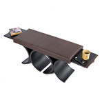 Grace Bench + Pull Out Shelves (Gray)