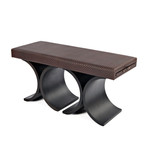 Grace Bench + Pull Out Shelves (Gray)