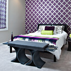 Grace Bench + Pull Out Shelves (Gray)