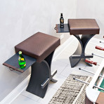 Grace Bar Stool + Pull Out Shelf