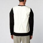 Biker Crewneck Sweater // Black & White (S)