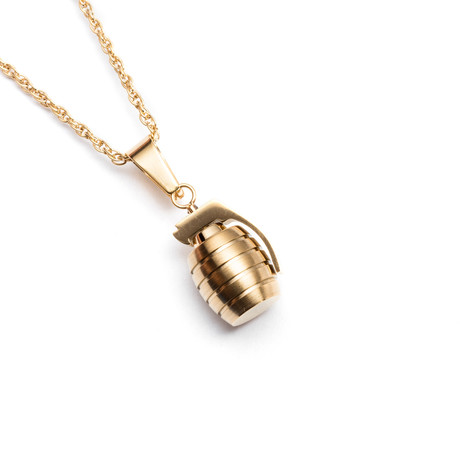 Grenades Necklace (Gold)