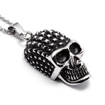 Studded Skull Necklace