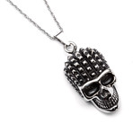 Studded Skull Necklace