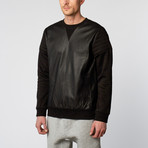 Biker Crewneck Sweater // Black (M)