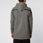 Lines Zip Hoodie // Heather Grey (M)