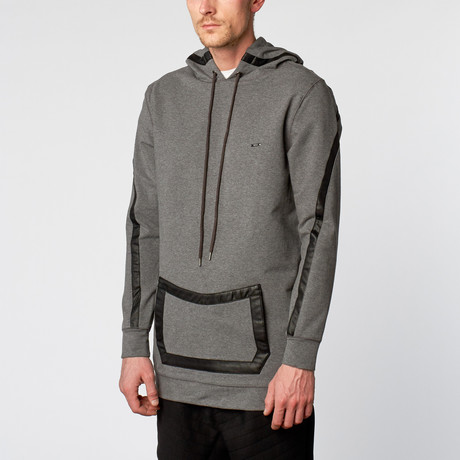 Lines Zip Hoodie // Heather Grey (S)