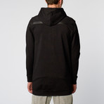 Lines Zip Hoodie // Black (L)