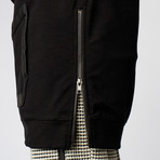 Lines Zip Hoodie // Black (M)