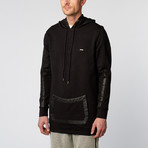 Lines Zip Hoodie // Black (L)