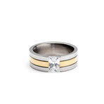 Diamond Stud Ring (Size 5)