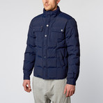 Quilted Puffer Jacket // Navy (M)