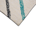 Lienzo Ivory // Turquoise (2'L x 3'W)