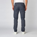 Wax Coated Cargo Jogger // Navy (40)