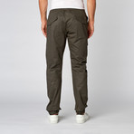 Wax Coated Cargo Jogger // Black (40)