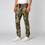 Vegan Leather Jogger // Camo (M)