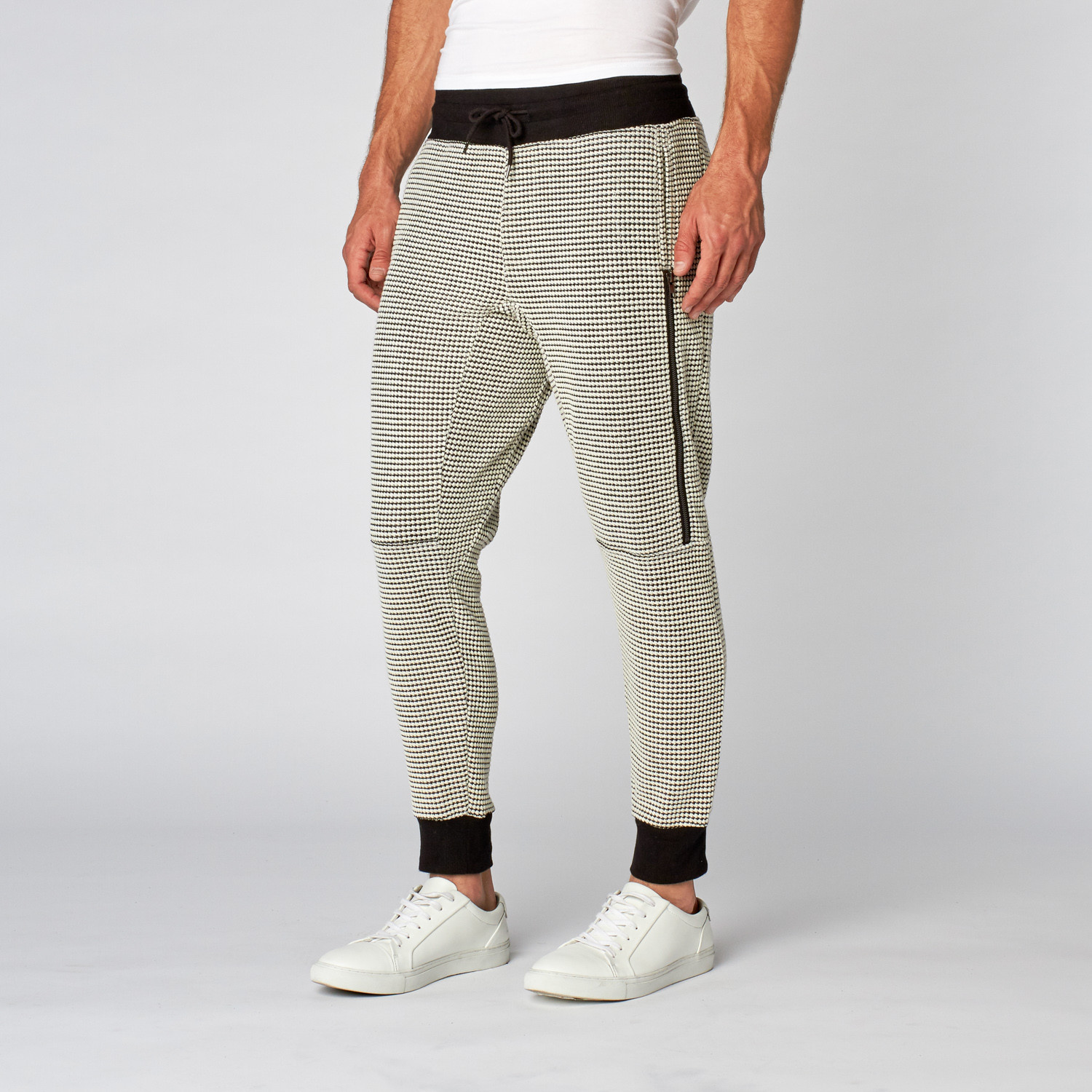 waffle knit joggers