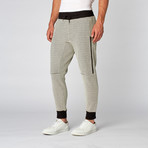 Waffle Knit Jogger // Black (L)