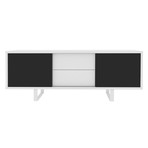 Slide High Sideboard + White Drawers (White + Black)