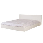 Float Bed + Mattress Support // High Gloss White (Queen)