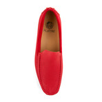 Pebbled Loafer // Red (US: 7.5)