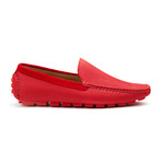 Pebbled Loafer // Red (US: 7.5)