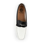 Crocodile Texture Loafer // Black + White (US: 9)