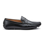 Crocodile Texture Loafer // Black (US: 10.5)