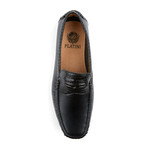 Crocodile Texture Loafer // Black (US: 10.5)