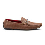 Contrast Stitch Bar Loafer // Camel (US: 10)