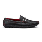 Contrast Stitch Bar Loafer // Black (US: 9.5)